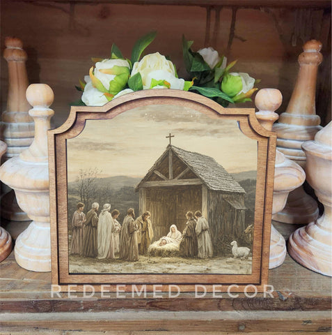 Provincial Nativity Scene Framed Art - Lulu Bella Boutique