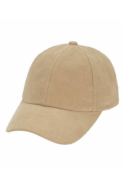 C.C Brushed Twill Baseball Cap: Gray