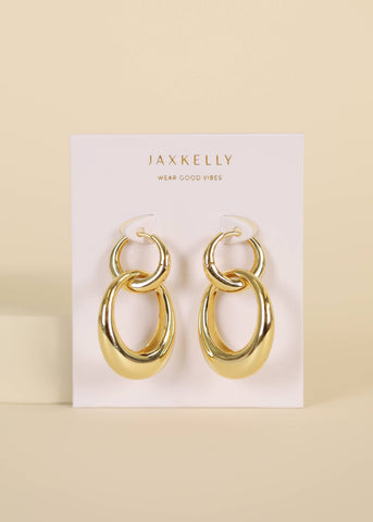 Gold Hoop - Coupled - Earring