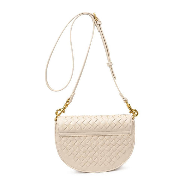 Alise Woven Crossbody: Oatmilk - Lulu Bella Boutique