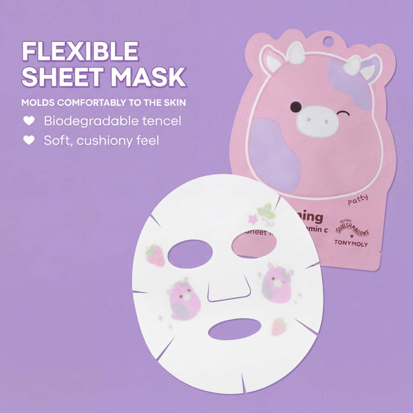 Squishmallows x TONYMOLY Sheet Mask: Patty Brightening