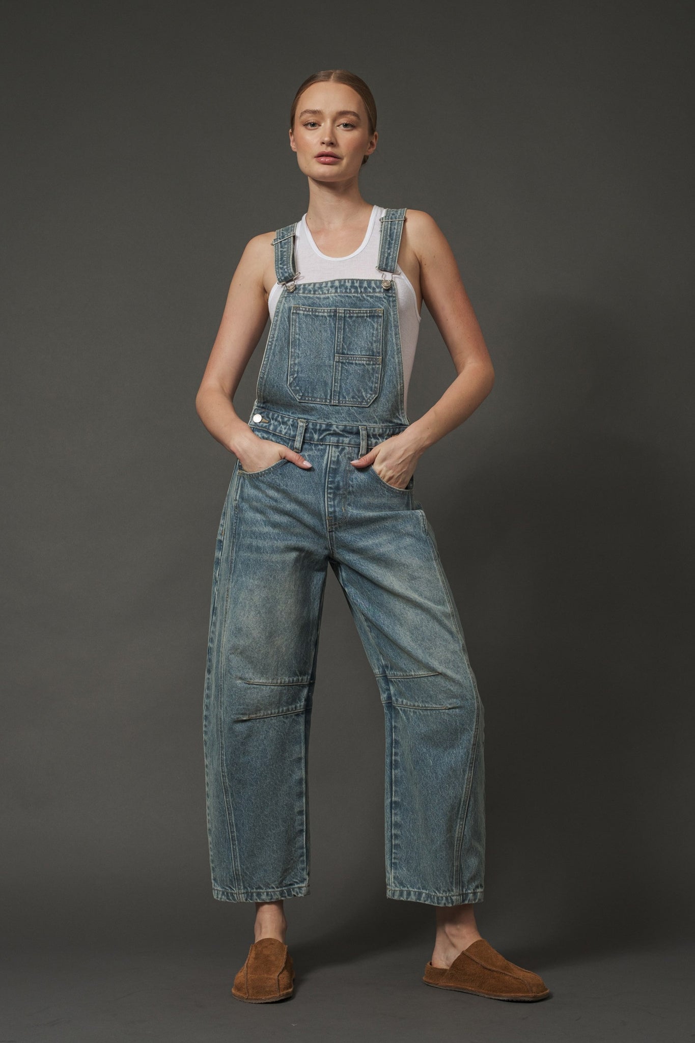 Slouchy Barrel Overalls