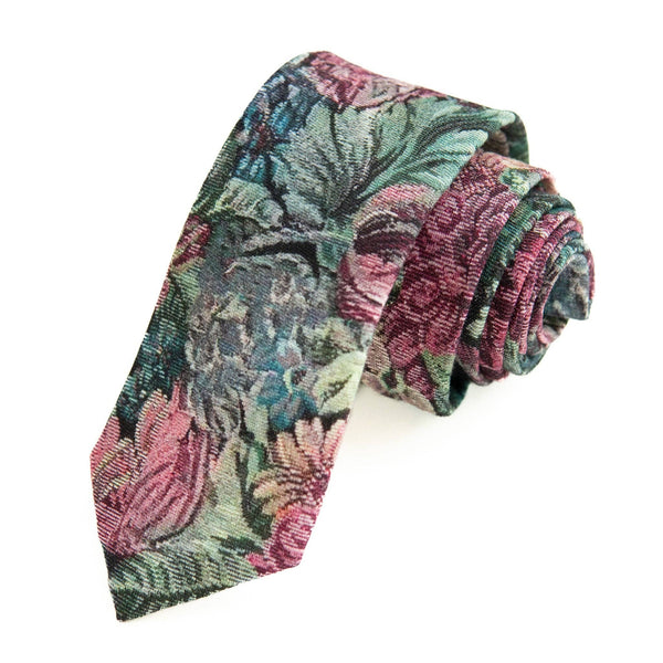 Foyer Floral - Men's Tie: Mens Modern - 2.5" wide x 58" long