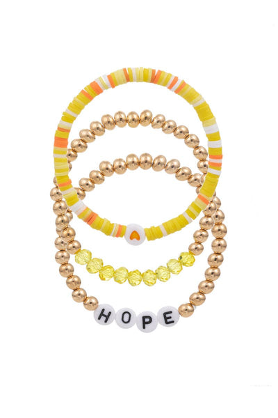 Best Friend Rubber Bead Kids Stretch Bracelet: PH / ONE
