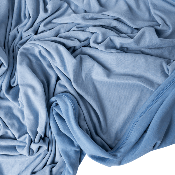 Chambray Swaddle Blanket: Adult - Lulu Bella Boutique