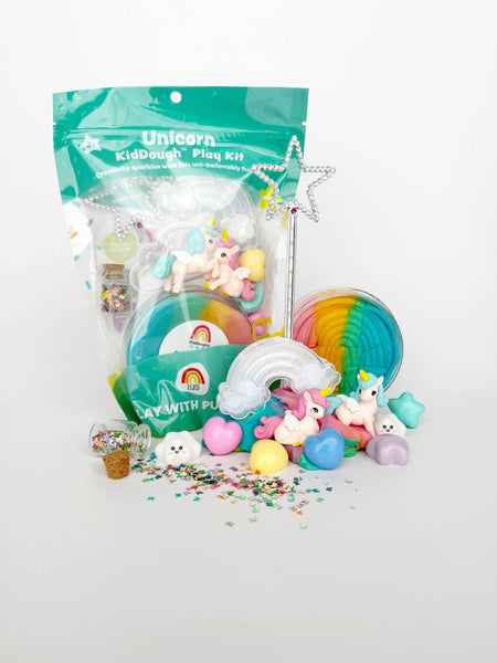 Unicorn (Rainbow Sherbet) KidDough Play Kit - Lulu Bella Boutique