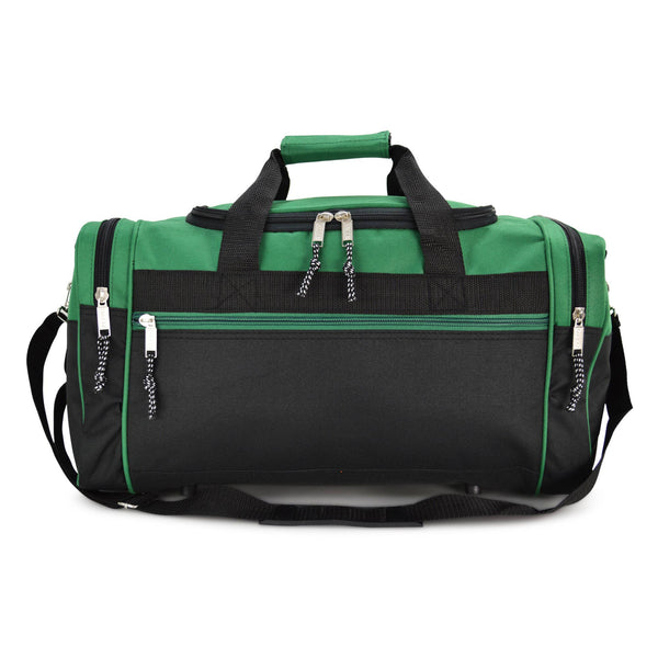 DALIX 21" Blank Sports Duffle Bag Gym Bag Travel Duffel: White - Lulu Bella Boutique