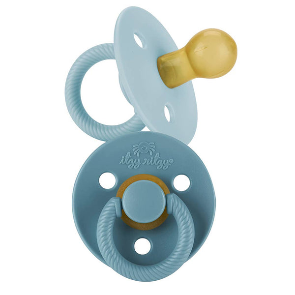 Itzy Soother™ Natural Rubber Paci Sets: Glow 0-6 M