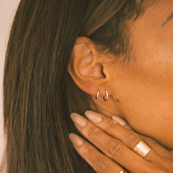 Live In Hoop Earrings: Gold Filled / 16mm