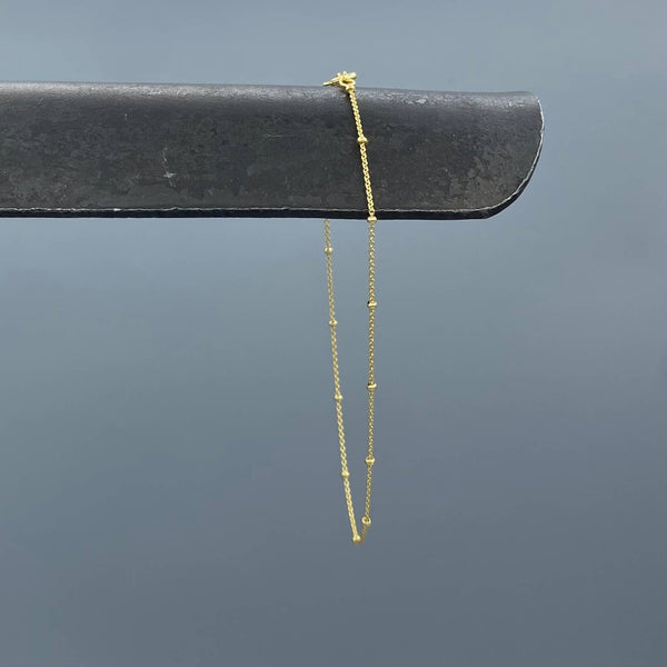 Satellite Chain Anklet: Sterling Silver - Lulu Bella Boutique