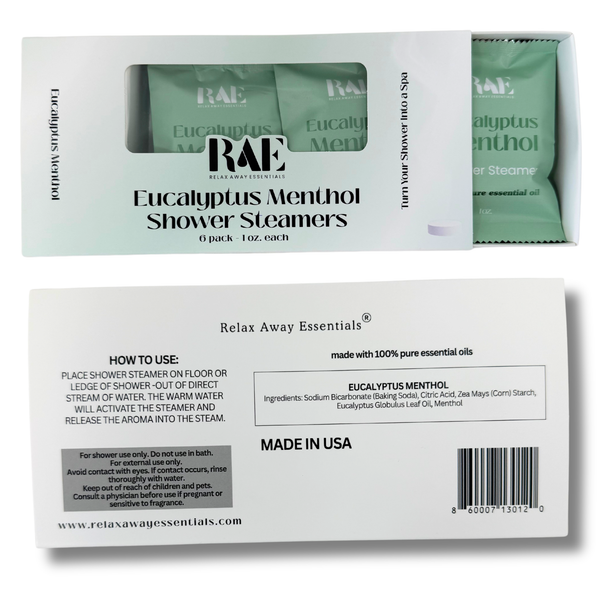 Eucalyptus Menthol Shower Steamers 6 Pack - Made in USA: Extra strength