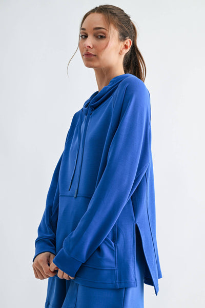 Laguna Dune Hoodie Set with Pants: DEEP INDIGO - Lulu Bella Boutique