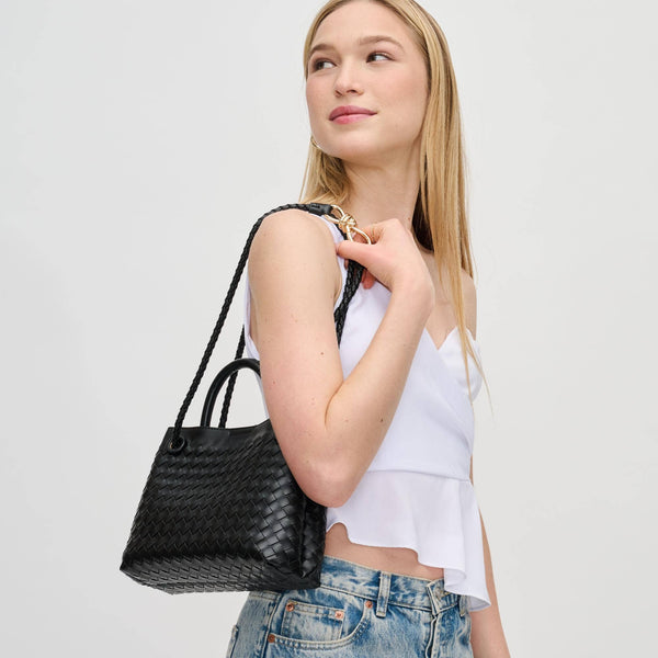 Blakely Woven Crossbody: Ivory - Lulu Bella Boutique