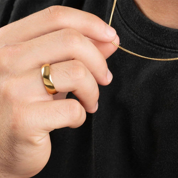 14K Gold Filled Plus™ Blank Ring: 8 / 6mm