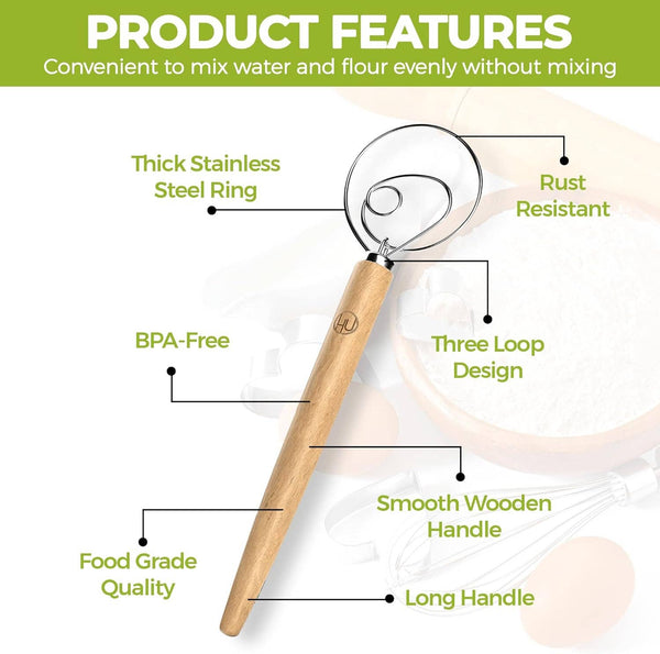 LHU - Premium Original Danish Dutch Whisk - Lulu Bella Boutique