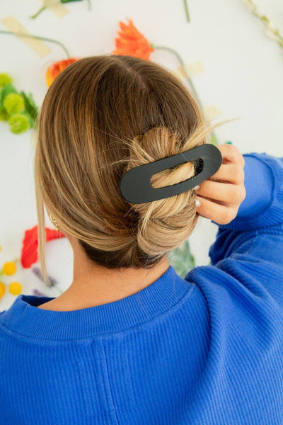 Oversized Flat Claw Clip: Brick