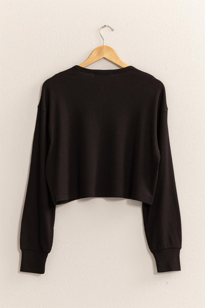 Long Sleeve Henley Top