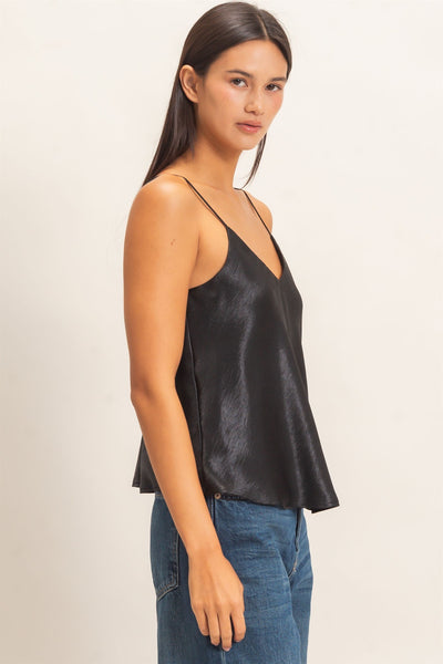 V-neck Satin Cami Top