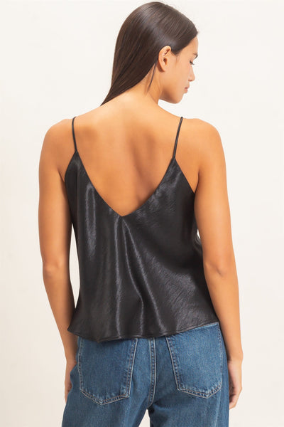 V-neck Satin Cami Top
