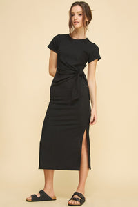 Waist Tie Midi Dress