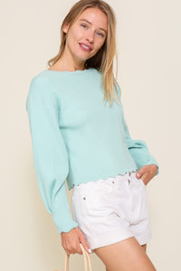 Scalloped Edge Sweater