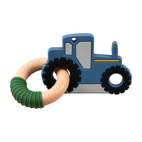 Blue Tractor Teether Toy