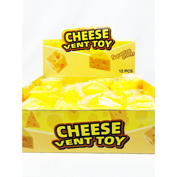 Viral Triangle Cheese Squishy Toy: YELLOW