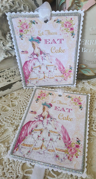Gift Tag Marie Antoinette Let Them Eat Cake - Lulu Bella Boutique
