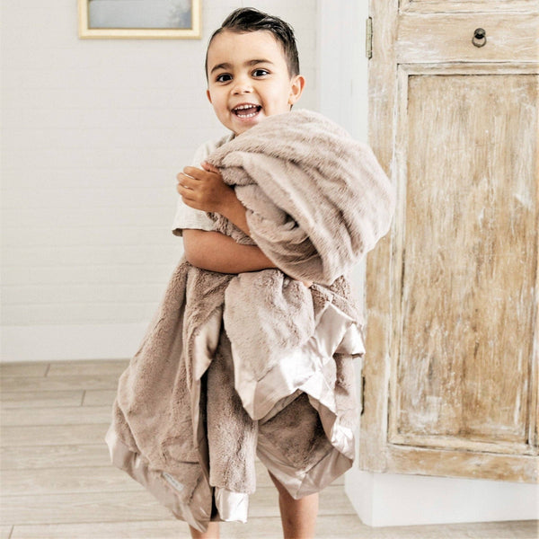 SATIN BORDER TODDLER BLANKETS: Tulip
