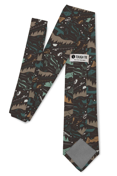 Lure - Navy Fishing Tie: 3.25" Standard Tie - Lulu Bella Boutique