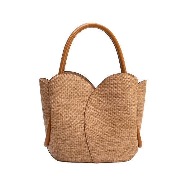 Tulip Raffia Embossed Recycled Top Handle Pre-Order 3/15 - Lulu Bella Boutique