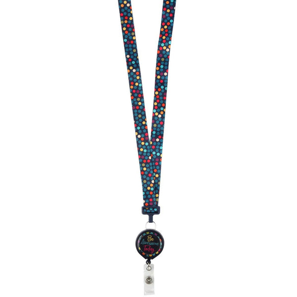Be Awesome Today Ribbon Lanyard - Lulu Bella Boutique