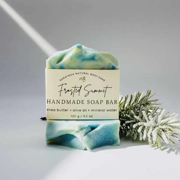 Frosted Summit Handmade Soap Bar Fresh Pine Scent SEASONAL