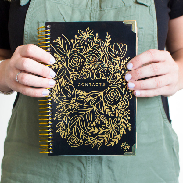 Contact Books, Choose Design: Vintage Floral