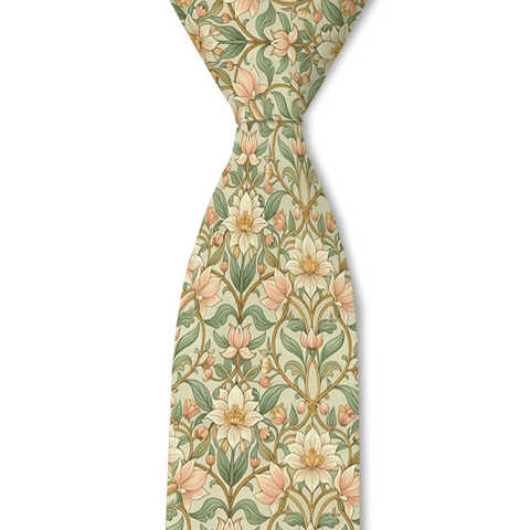 Lotus - NEW: 3.25" Standard Tie - Lulu Bella Boutique