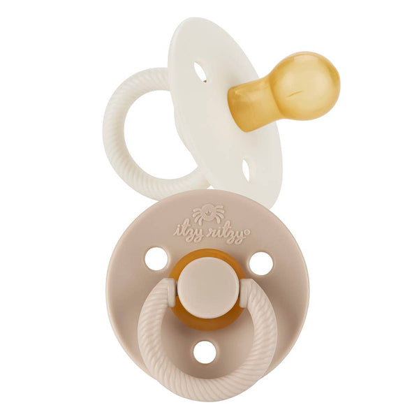 Itzy Soother™ Natural Rubber Paci Sets: Glow 0-6 M
