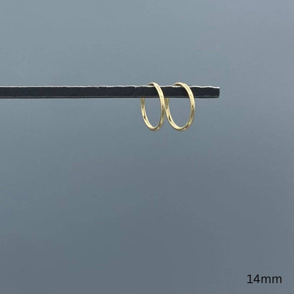 1.25mm Gold-filled Endless Hoops: 20mm - Lulu Bella Boutique
