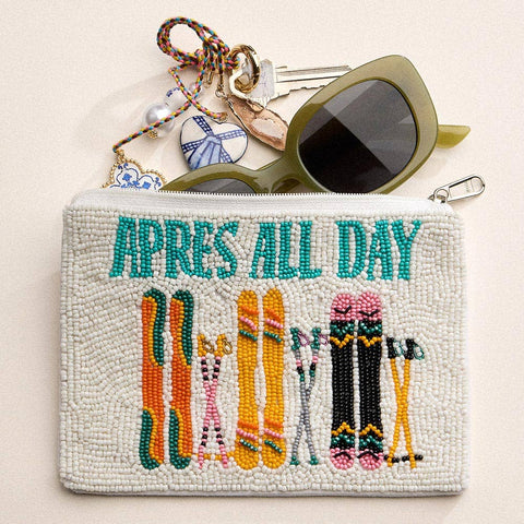 APRES ALL DAY Message Seed Beaded Mini Pouch Bag - Lulu Bella Boutique