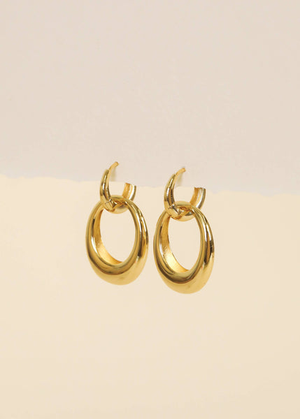 Gold Hoop - Coupled - Earring