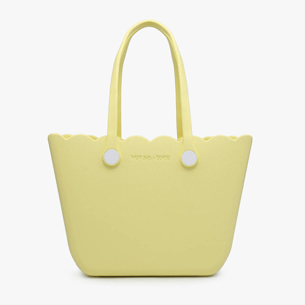 V2335 Rose Scalloped Versa Tote w/ Interchangeable Straps: Avocado