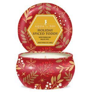 Holiday Spiced Toddy Candle 4oz Petite Aqua De Soi Tin