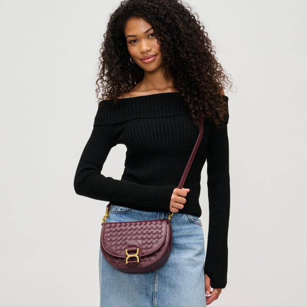 Alise Woven Crossbody: Oatmilk - Lulu Bella Boutique
