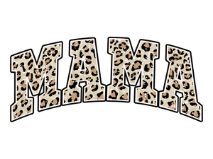 Mama Leopard  Vinyl, Sticker, 3x3 in