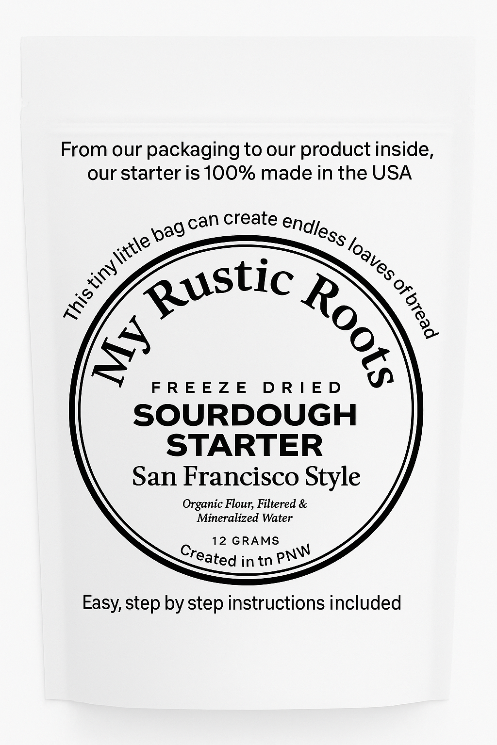 Organic, Non-GMO Sourdough Starter | Freeze Dried |  12gm