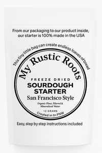 Organic, Non-GMO Sourdough Starter | Freeze Dried |  12gm