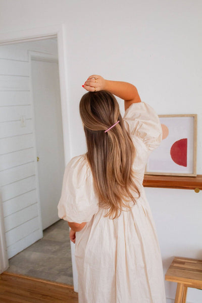 Mauve Long Barrette