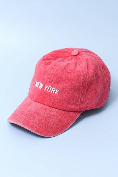 LOS ANGELES NEW YORK BASEBALL CAP HAT: LA BLACK