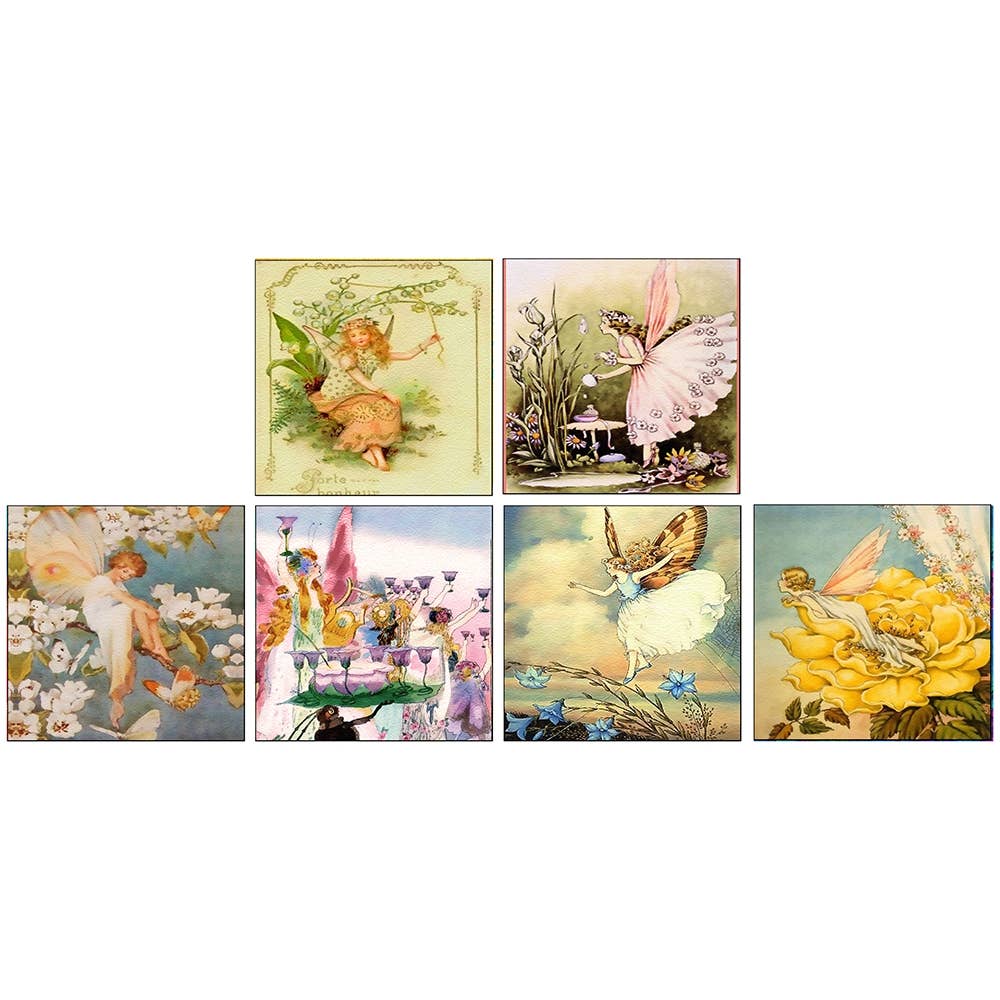 Vintage Fairies Square Matchboxes 60Pk - ANN391