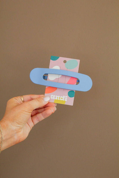 Oversized Flat Claw Clip: Brick
