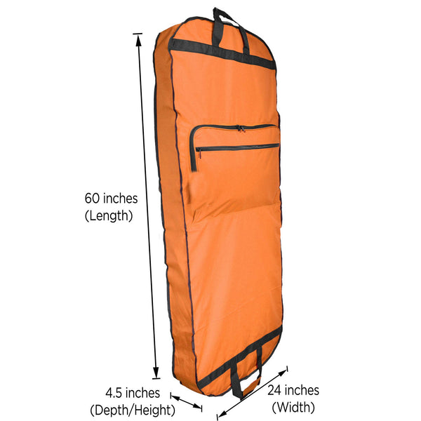DALIX 60" Professional Garment Bag Cover for Suits Dresses: White - Lulu Bella Boutique